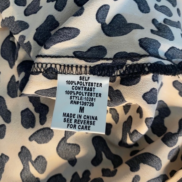 Honey Punch Leopard Print Long Sleeve High Low Top - Picture 13 of 15